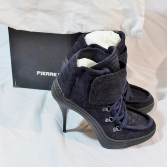 Pierre Hardy Shoes - NEW PIERRE HARDY SUEDE KID NAVY Stiletto Bootie